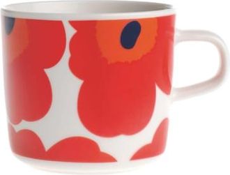 Marimekko Coffee cup Tasses & mugs - Red - Enamelled china - Designer Sami Ruotsalainen
