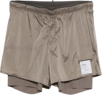 SATISFY layered shorts - Neutrals