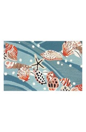 R16 Home Sea Floor Looped Door Mat in Blue Multi at Nordstrom Rack, Size 24X36