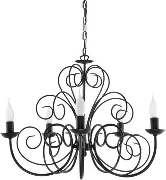 OEM L&aacute;mpara De Techo Colgante Tipo Candelabro Negra Hektor 10-340