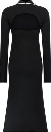 Sportmax Womens Bicolor Viscose Midi Dress