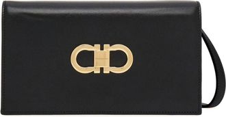 Ferragamo Double Gancini leather mini bag - women - CALFSKIN/CALFSKIN - One Size - Black