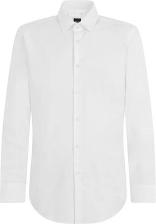 HUGO BOSS H-Hank Shirt - Heren - Zakelijke Overhemden - Wit - XL - Katoen - Overhemden