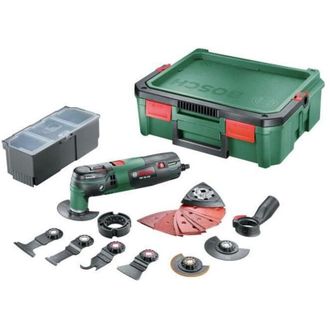 Bosch Herramienta Multifuncional Pmf 250 Ces Con 1 Caja De Herramientas Systembox, 20 Accesorios