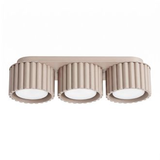 Sollux Lighting Plafone taupe aluminio alt. 8 cm