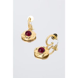 Classicharms Roaming Venus Crystal Molten Earrings in Gold/red at Nordstrom