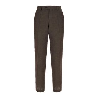 HUGO BOSS Hugo, Suit Trousers, male, Brown, Size: XL Pantaloni