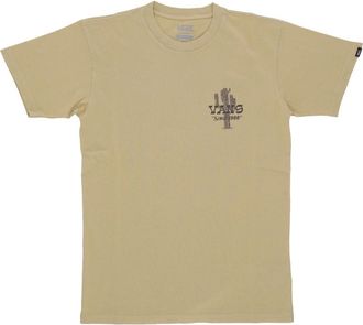 Vans Road Overdye Tee Korte Mouw T-shirt - Heren - T-shirts - Beige - L - Katoen - Tops