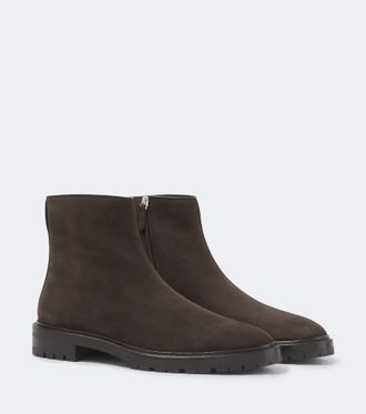 The Row Botines Moto de ante