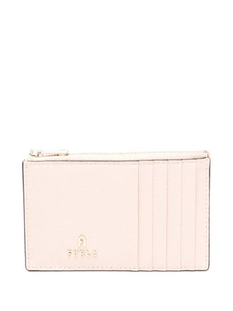 Furla leather cardholder wallet - women - Calf Leather/Viscose - One Size - Neutrals