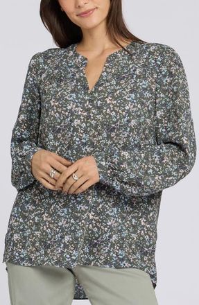 NYDJ Trinity Tunic Top in Farahs Field at Nordstrom, Size Xx-Small