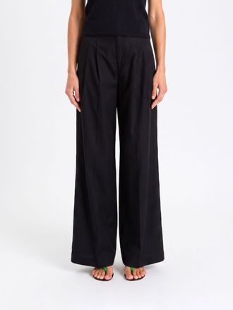 Twinset Pantaloni a gamba larga in cotone
