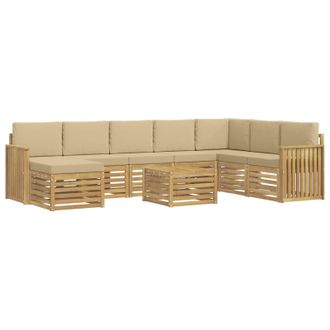 vidaXL Juegos De Sof&aacute;s Madera De Acacia S&oacute;lida Vidaxl
