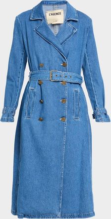 L'agence Bradley Denim Trench Coat