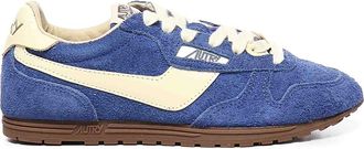 Autry Windspin suede and leather trainers