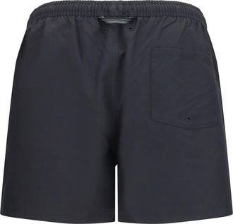 Fred Perry Mens Swim Shorts Black Recycled Polyester Swimwear Sea Clothing