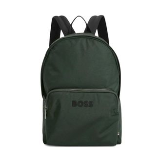 HUGO BOSS Tassen, Heren, Groen, ONE Size, Polyester, Catch 3.0 Rugzak