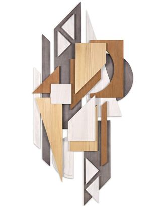 Empire Art Direct Moonlit Mist I Handmade Dimensional Solid Wood Abstract Wall Art