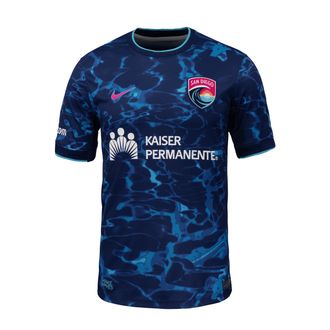 Nike San Diego Wave FC 2025 Stadium Away Nike Mens Dri-FIT NWSL Replica Jersey in Blue | P35556SDWF-BJB