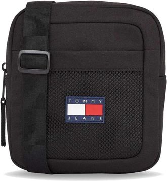 Tommy Hilfiger Hybrid Reporter Bag - Heren - Schoudertassen - Zwart - ONE Size - Tassen