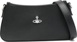Vivienne Westwood Tasha Schoudertas - Dames - Schoudertassen - Zwart - ONE Size - Leer - Tassen