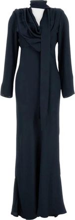 Rotate Lange- wijdvallende jurk - Dames - Avondkleed - Blauw - S - Kleedjes