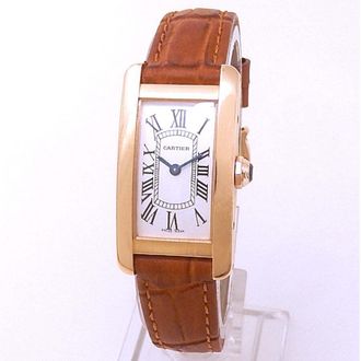 Cartier Pre-owned Cartier Tank Americaine Silver Dial Ladies Watch W2607456