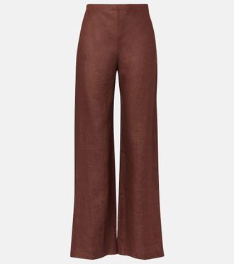 Faithfull The Brand Ilride high-rise linen straight pants