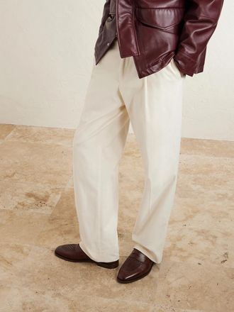 Brunello Cucinelli Woven Leather Penny Loafers