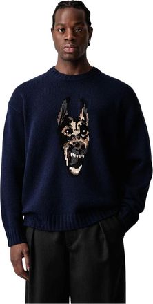 Zadig&Voltaire Swonny wollen trui - Heren - Truien - Blauw - Maat: L/Xl Wol