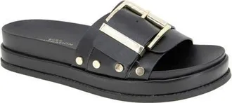 BCBGeneration Bonas Buckle Slide Sandal in Black at Nordstrom, Size 6.5