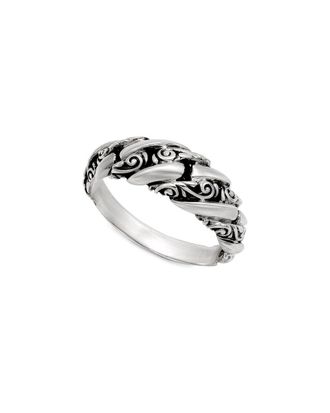 Samuel B. Silver Interlocking Link Ring