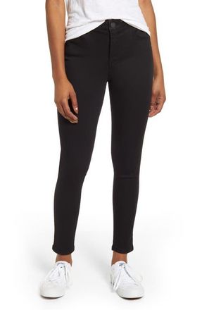 Wit & Wisdom Sophie AbSolution High Waist Ankle Skinny Jeans in Black at Nordstrom, Size 10P