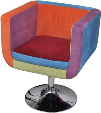vidaXL Sill&oacute;n De Tela De Dise&ntilde;o Patchwork Vidaxl