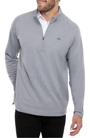 Travis Mathew Upgraded Half Zip Pullover in Heather Grey at Nordstrom Rack, Size Xxx-Large