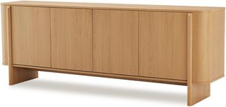 Koketto Home Aparador de 200 cm con puertas en roble natural