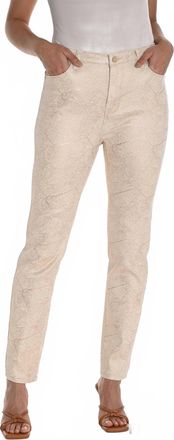 Frank Lyman Design Womens Woven Pant In Beige