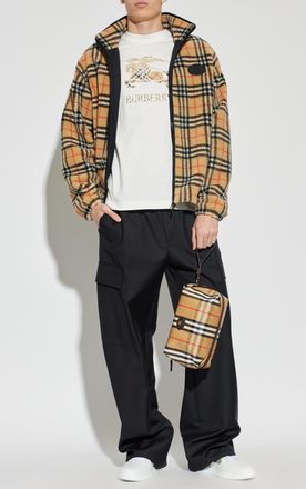 Burberry T-shirt With Logo, Mens, White