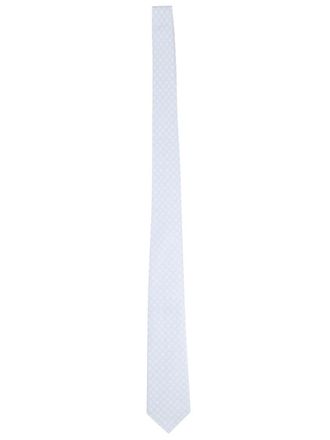 Tagliatore Sky Blue Silk Geometric Tie