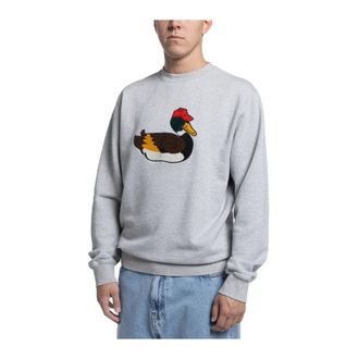 Edmmond Studios Edmmond Studios - Duck Hunt Sweater - Heren - Sweatshirts & Hoodies - Grijs - Maat: XL