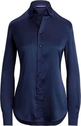Ralph Lauren Collection Camicia Cameron in seta - Blu