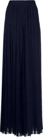 Ralph Lauren Collection high-waisted pleated trousers - women - Polyester - 2 - Blue