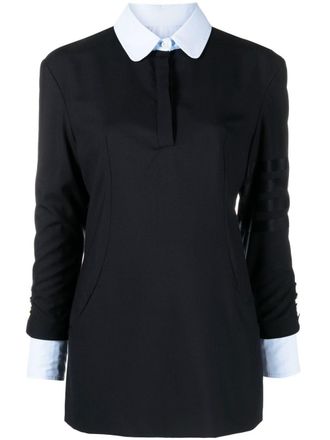 Thom Browne Gelaagde jurk - Blauw