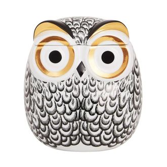 Fornasetti Fornasetti, Home, Dames, Wit, ONE Size, Civetta Piumata Jar
