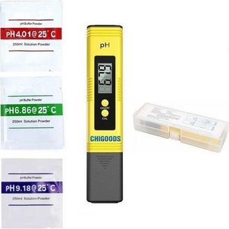 OEM Misuratore Di Ph Digitale Chigoods, Display Lcd, Per Analisi Dellacqua, Colore Giallo/nero