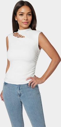 Bebe Assymmetrical Top in Pristine at Nordstrom, Size X-Small