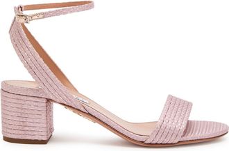 Aquazzura Aquazzura Sundance 50 Woven Sandals - Pink - 39 (IT39 / UK6)