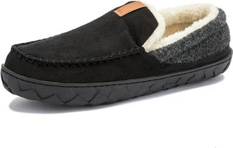 Generic NYSBH Winter Mens Slippers House Slippers Trend Warm Ankle Boots Cotton Shoes Male Felt Slipper Moccasin Footwear Black