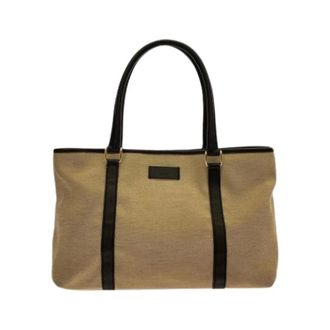 Gucci Pre-owned Tote Bags, female, Beige, Size: ONE SIZE Pre-owned Vintage Tote Bag