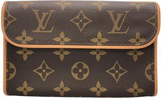 Louis Vuitton Marron Coated Canvas Fanny Pack (Pre-Owned)